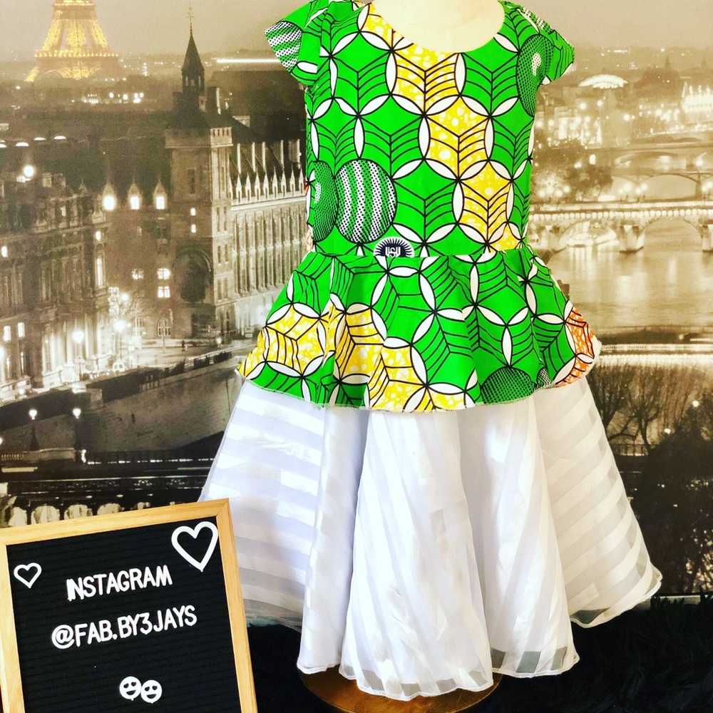 African Ankara ready to wear for toddler girl. - Picture 6 of 7